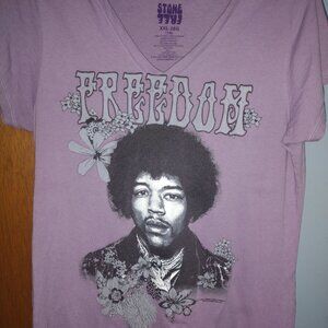 Women jimi hendrix v neck tee
